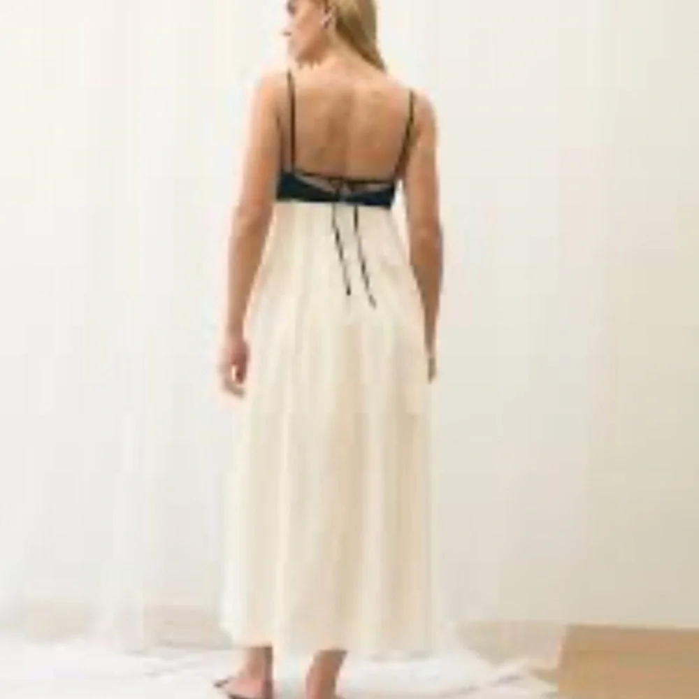 NWT Abercrombie Tie Back Babydoll Dress - Picture 2 of 2